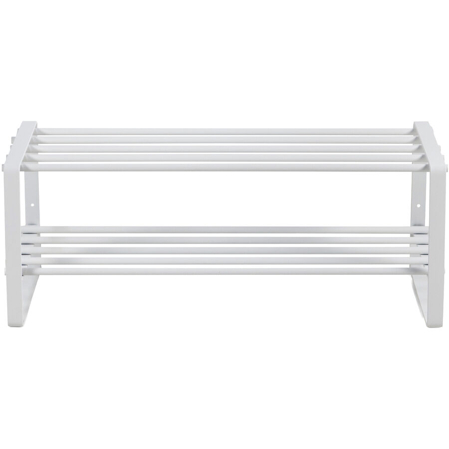 Spinder Design Scarpiera Sanna Bianco Acciaio 70 cm 29 cm - Scarpiera