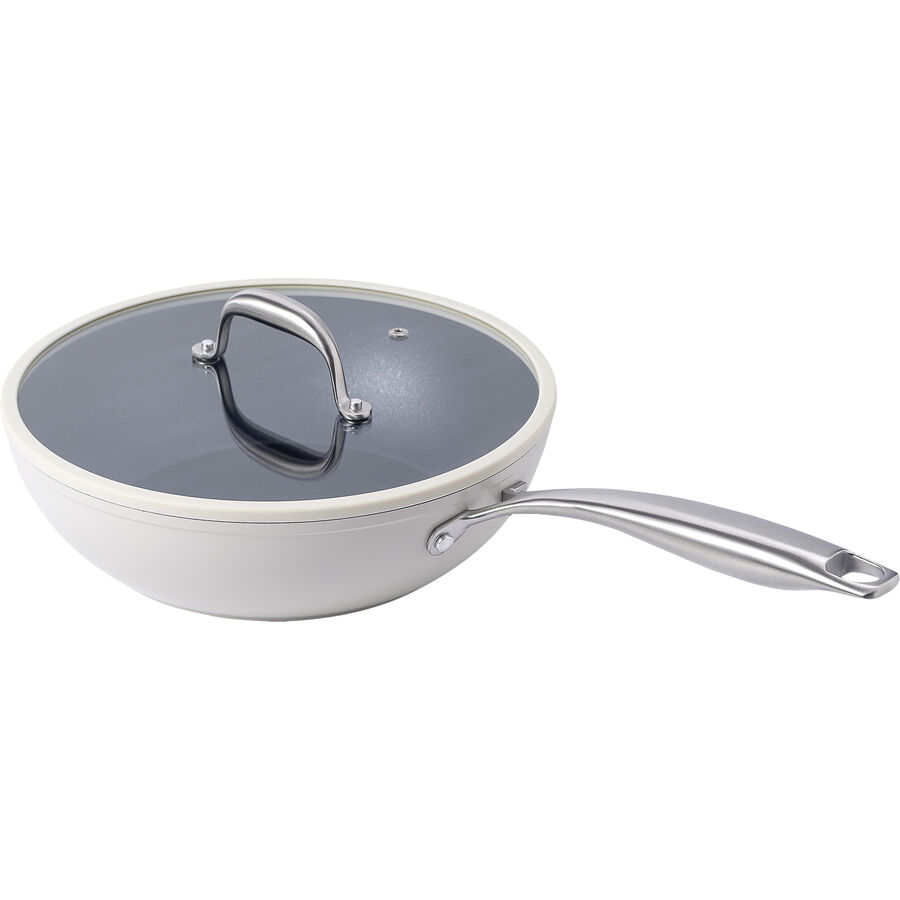 Bratpfanne Colori Weiss Aluminium H7.5 cm D26 cm
