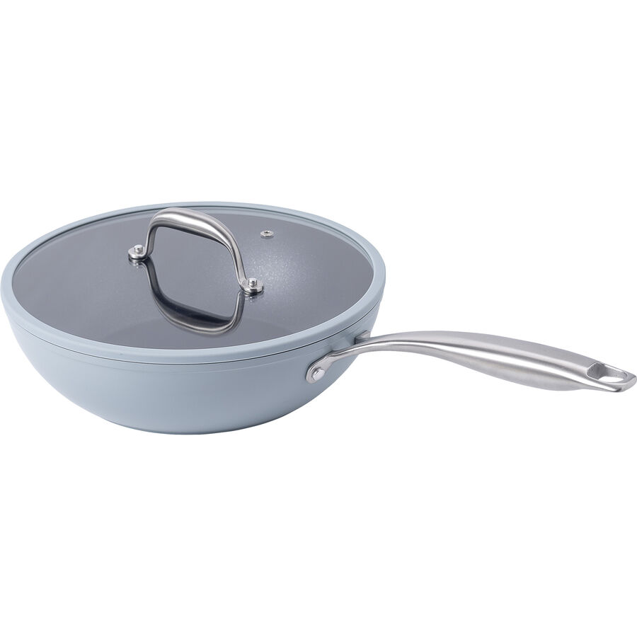Bratpfanne Colori Grau/Schwarz Aluminium D26 cm H7.5 cm