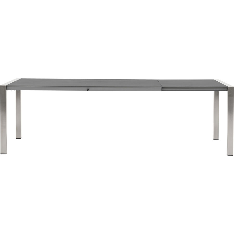 Gartentisch Cartagena Grau Stahl 180 cm – Farbe: dunkelgrau – Material: Sinterstein – Gartentisch – Wetterfeste Gartenmöbel & Accessoires