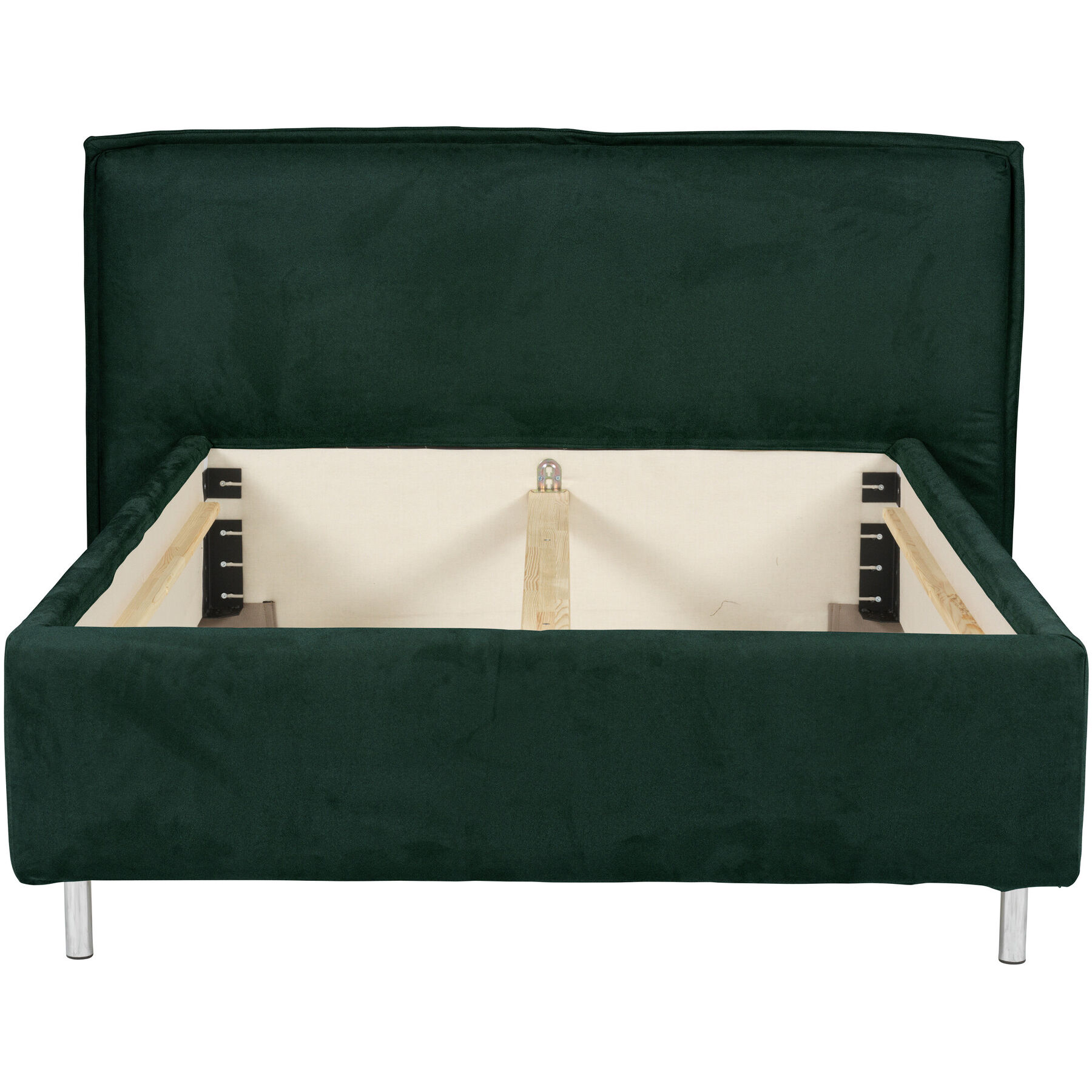 Bett Bow smaragd Stoff 180 x 220 cm