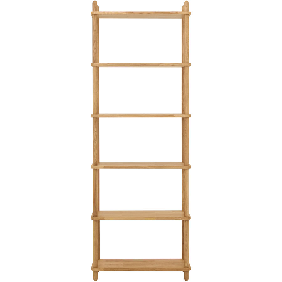 Regal Maura Braun Holz 72 cm 203 cm - Farbe: eiche - Regal