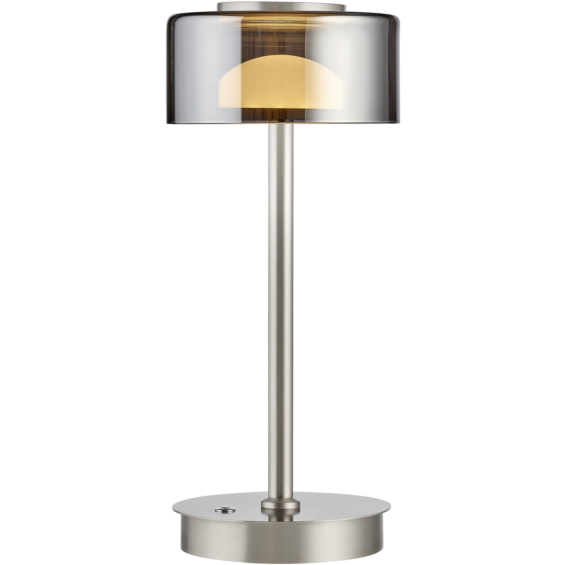 Tischlampe Dune Silber Aluminium/Eisen H 35 cm 900 lm - LED - Lichtfarbe: Warmweiss - LED Energiesparlampen