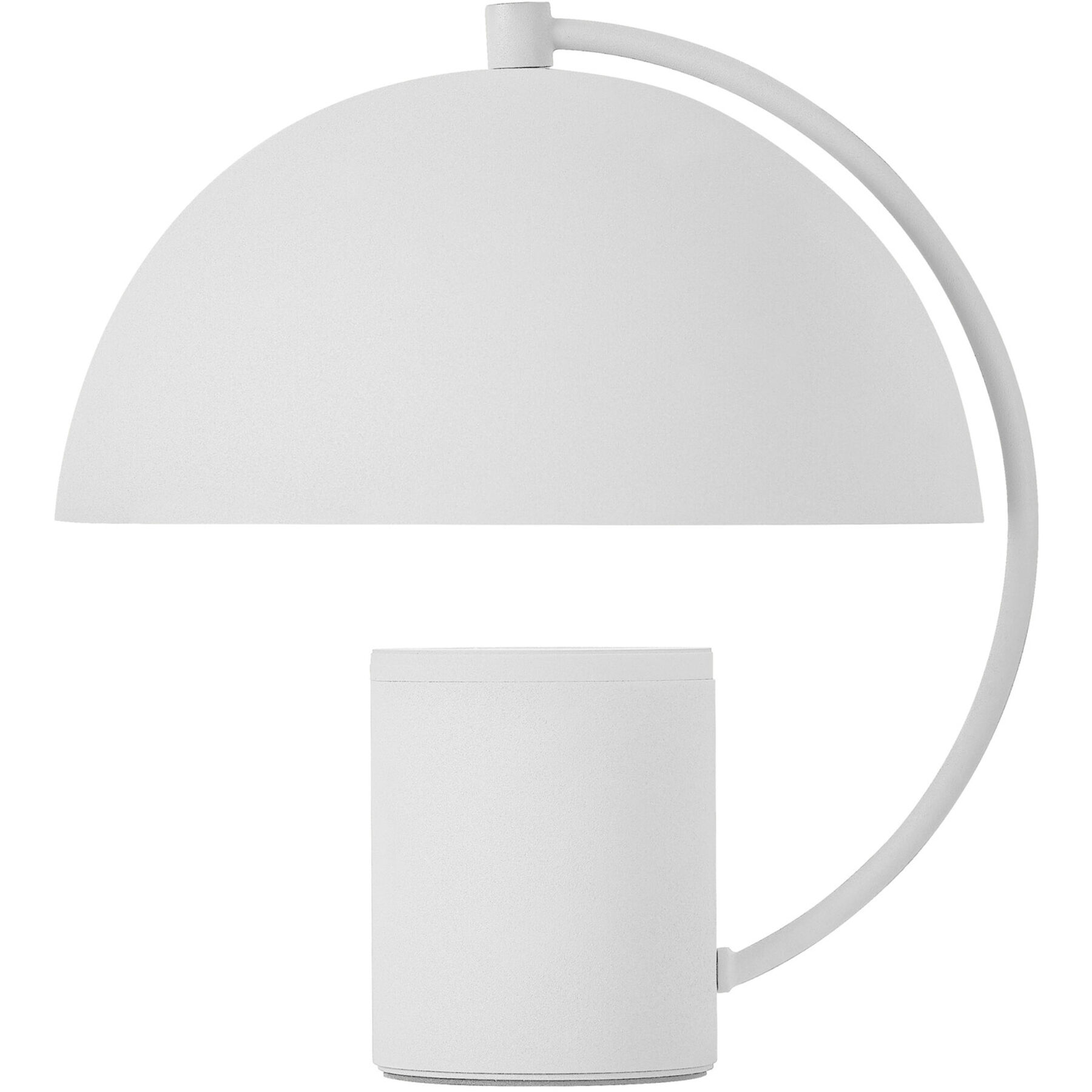 Tischlampe Hedda weiss Aluminium/Eisen H 27 cm 220 lm - LED - Lichtfarbe: Warmweiss - LED Energiesparlampen