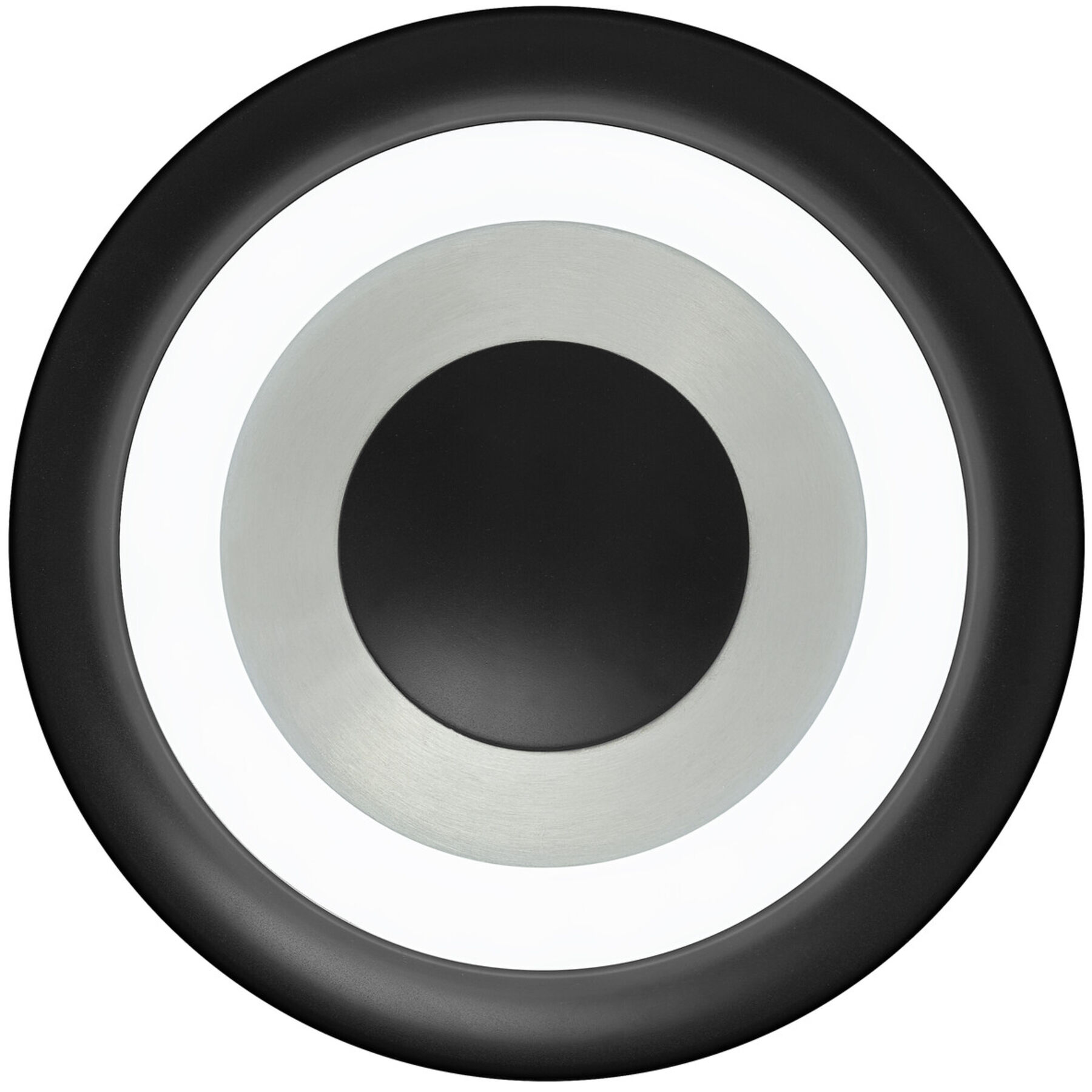 Deckenlampe Speaker Aluminium eloxiert Aluminium/Eisen 3200 lm Dimmbar B 40 cm - LED - Lichtfarbe: Extra warmweiss - Helles Neutralweiss- LED