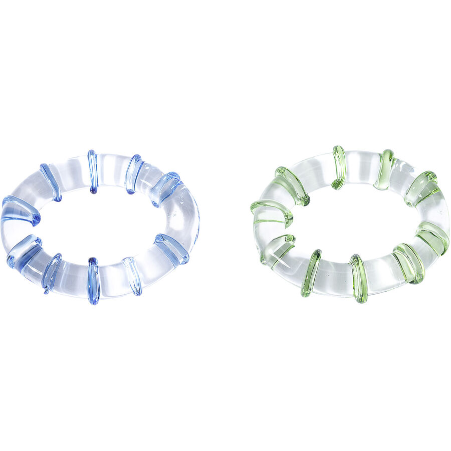 Serviettenring Amalia - Farbe: blau - Material: Glas - Serviettenring