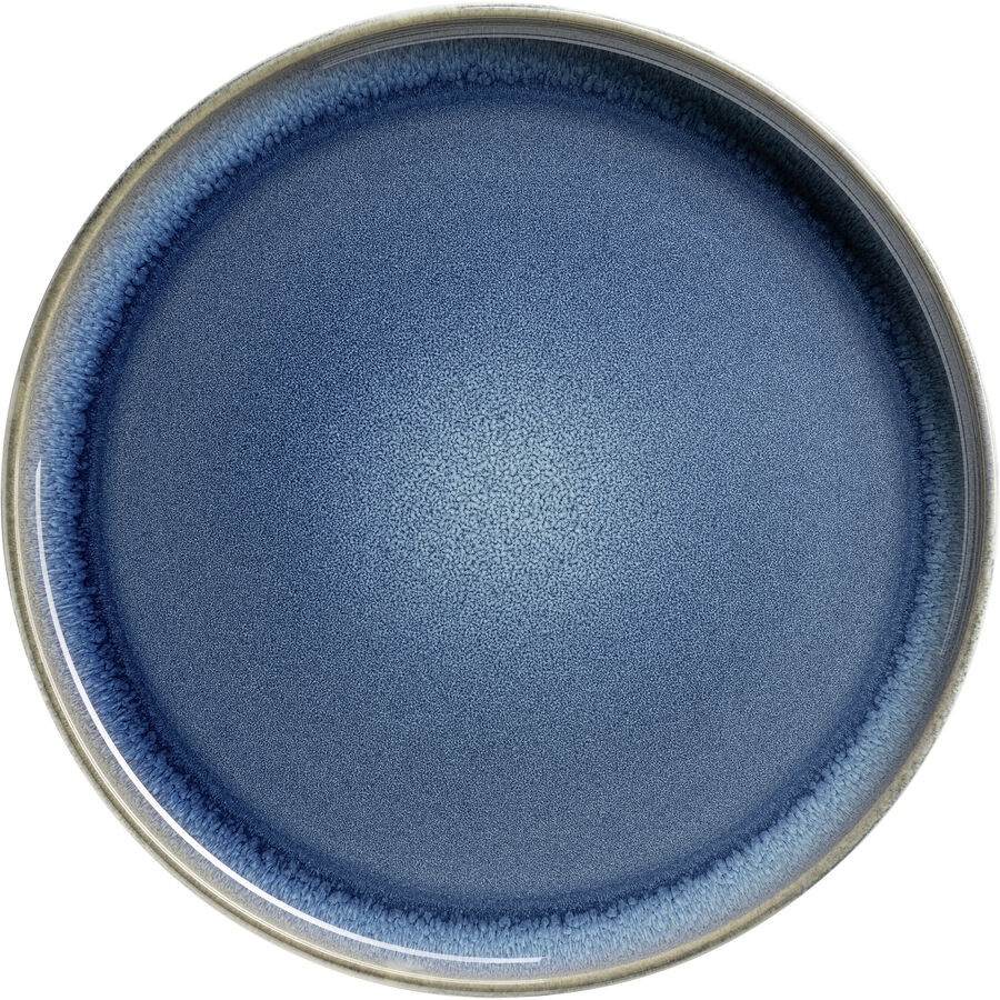 Teller-Set 4-teilig Blau Steinzeug – Teller-Set
