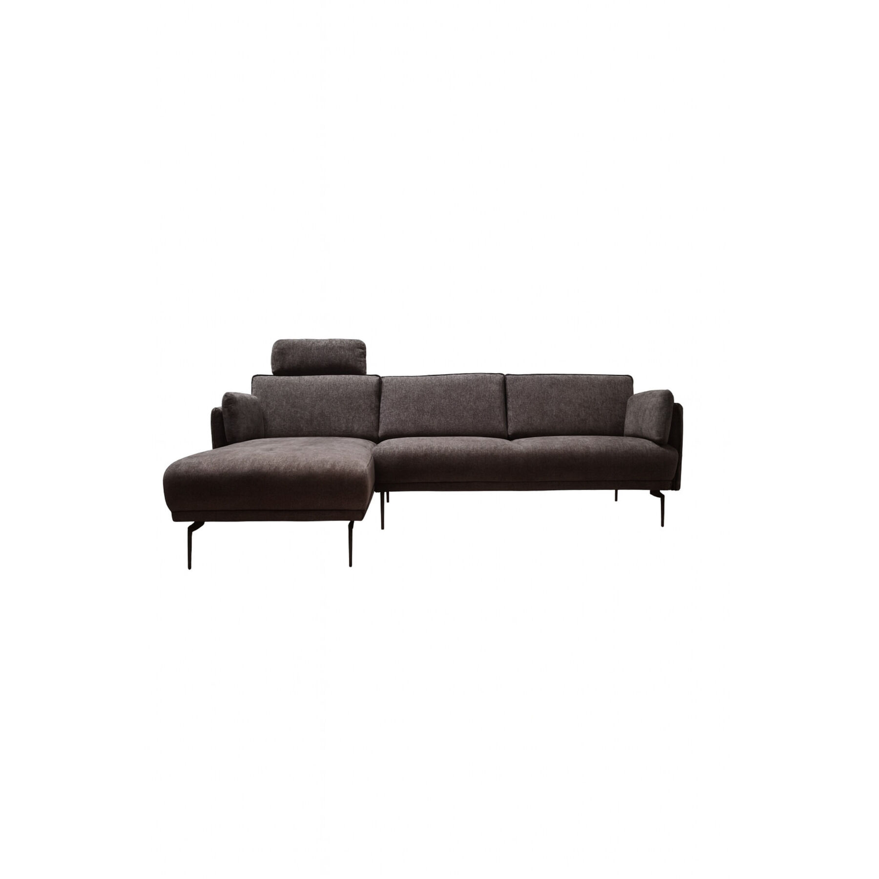 Ecksofa Aurea Stoff braun B 252 T 156 cm
