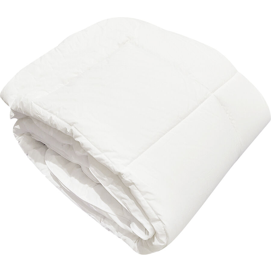 Duvet Solea weiss Polyester 160 x 210 cm - Material: Faserduvet: 87% Polyester, 13% Lyocell Fassung: 100% Baumwolle