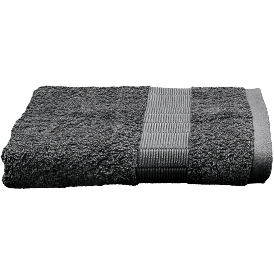 Lavette Cleo Grau Baumwolle 30 cm 30 cm – Farbe: anthrazit – Lavette