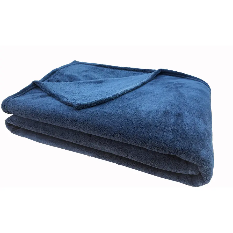 Wohndecke Aria blau Polyester 150 x 200 cm