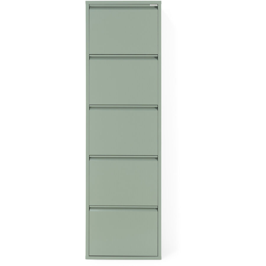 Spinder Design Schuhschrank Hesta Grün Stahl 50 cm 169 cm - Farbe: dusty green