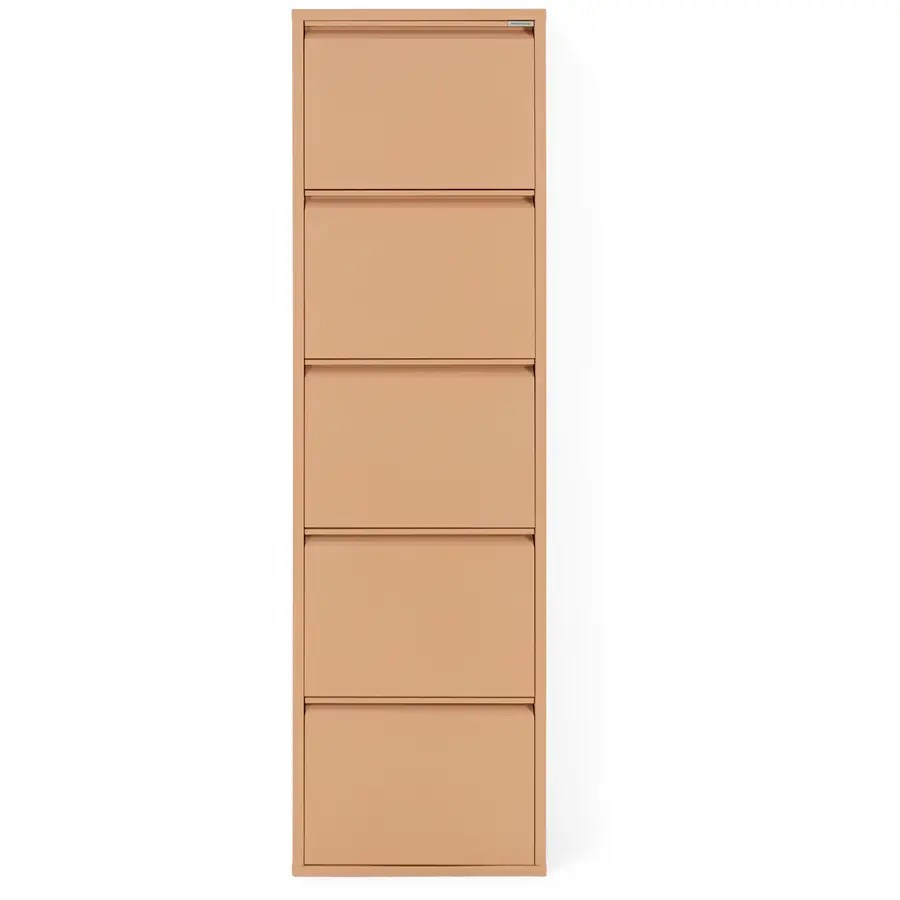 Schuhschrank Hesta terracotta Stahl B 50 H 169 cm