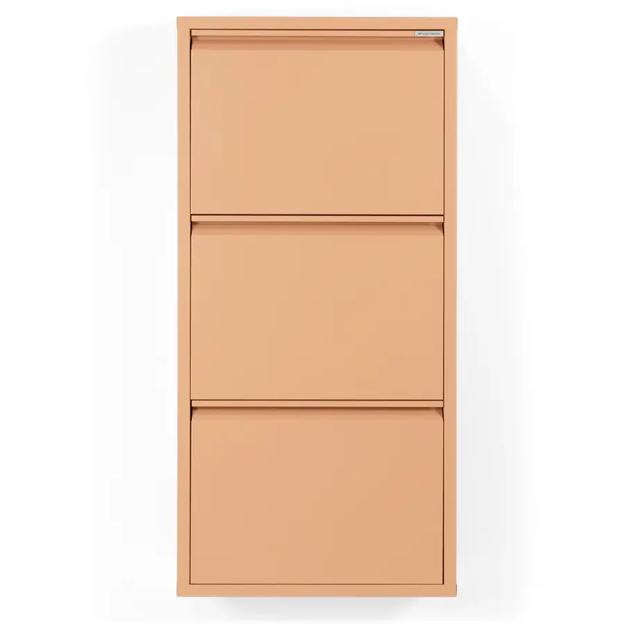 Schuhschrank Hesta terracotta Stahl B 50 H 103 cm