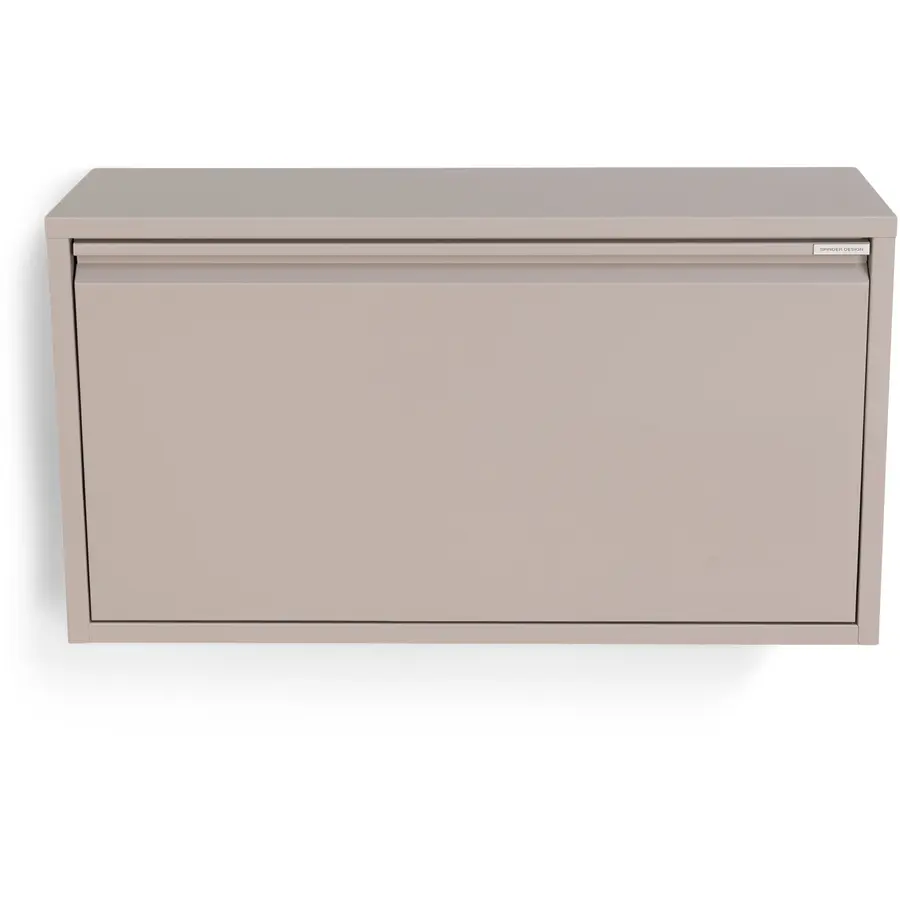 Schuhschrank Hesta Taupe Stahl B 75.3 cm H 40.6 cm