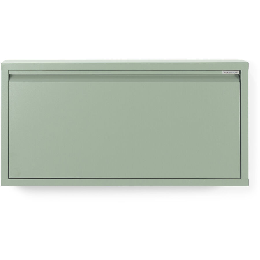 Spinder Design Schuhschrank Hesta Grün Stahl B 75 cm H 37.5 cm - Farbe: dusty green