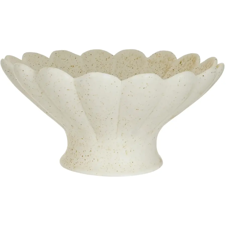 Dekoteller Natural & Feminine Glamour weiss Steingut D 20.3 cm