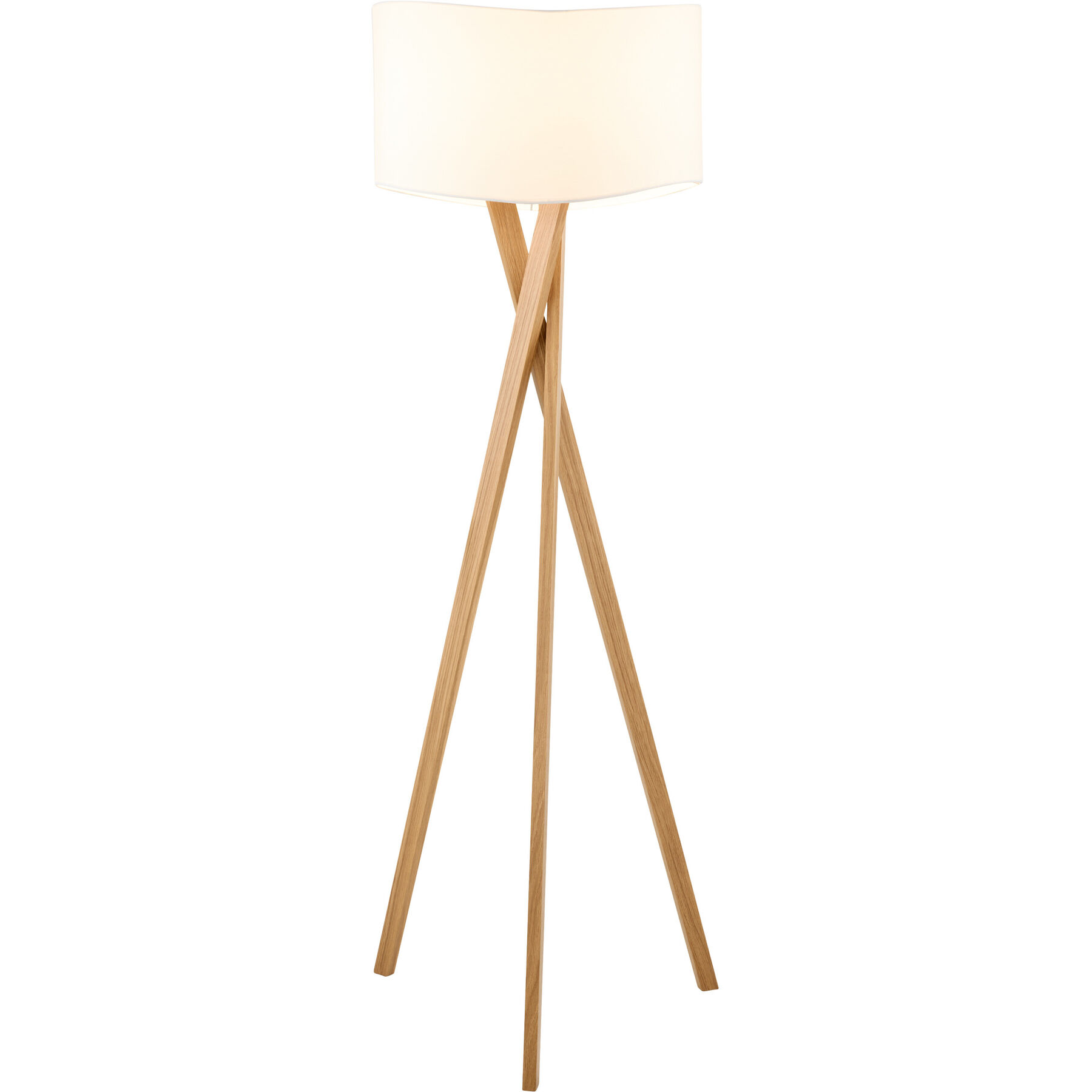Stehlampe Yamuna weiss H 158 cm