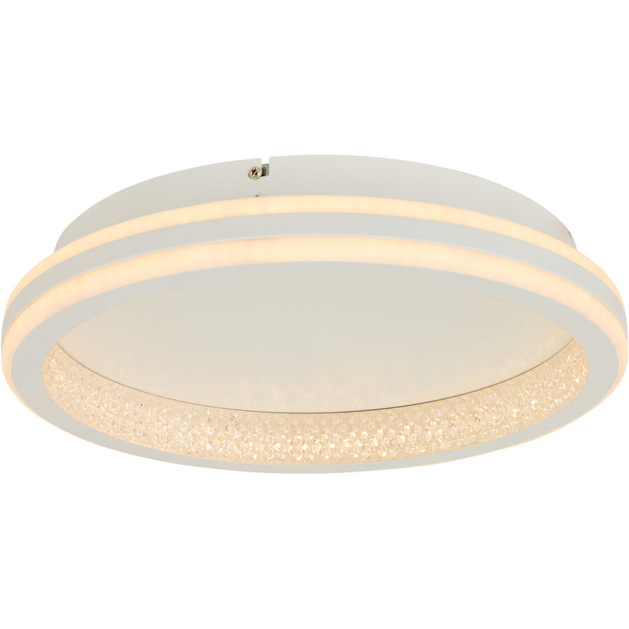 Ken R. Deutsch Deckenlampe Cristelo weiss matt 4500 lm Dimmbar B 40 cm