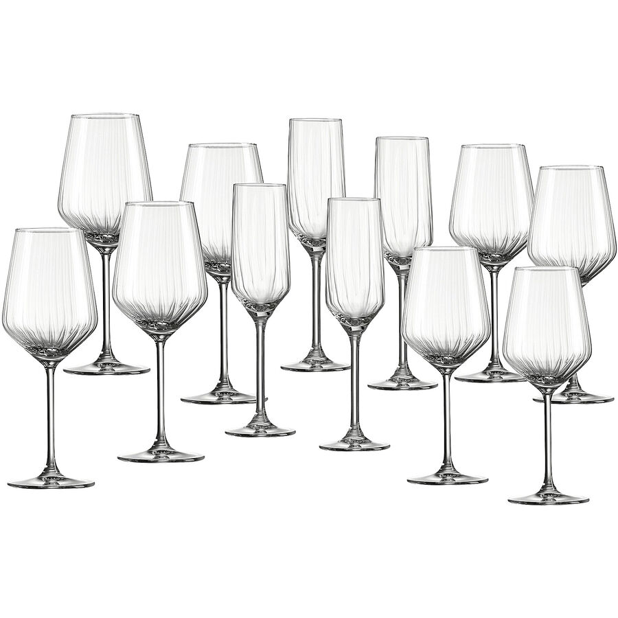 Stielgläser-Set 12-tlg. Alexis Transparent Glas – Weingläser-Set 12-tlg.