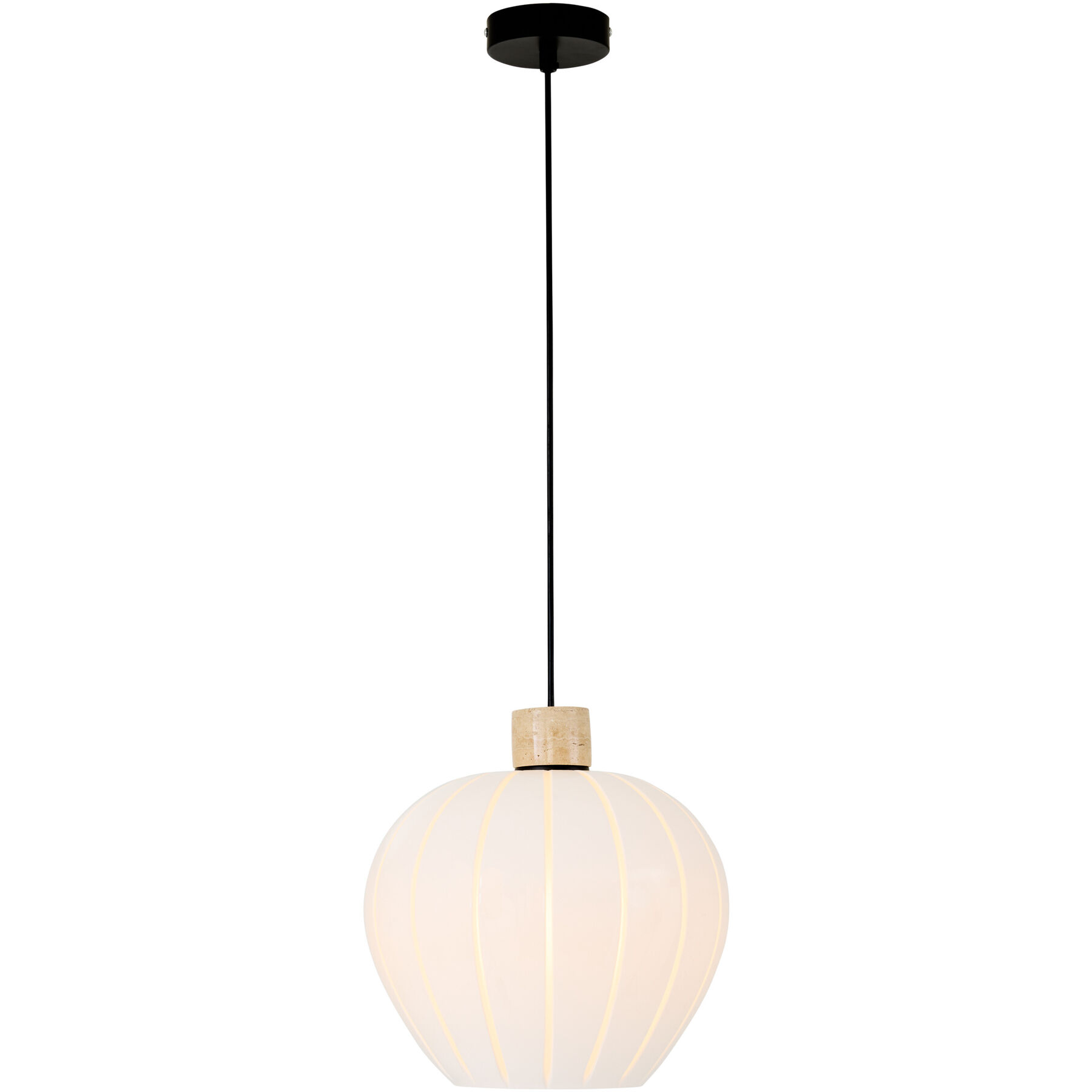 Pendellampe Vernell weiss B 29 cm