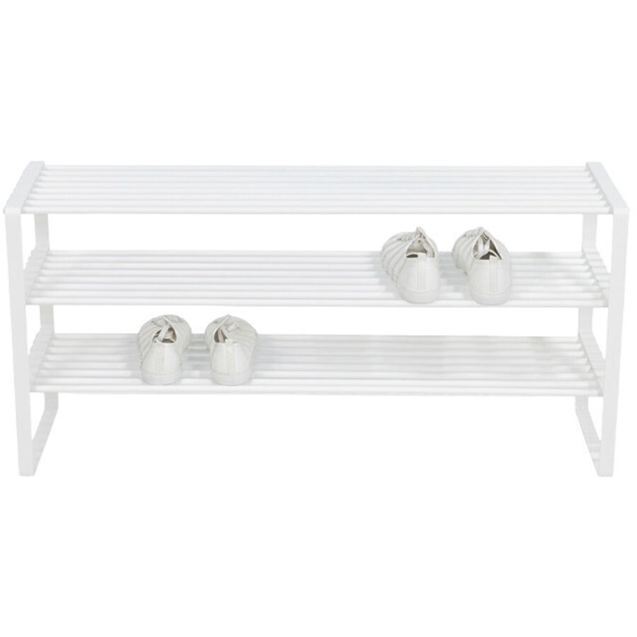 Spinder Design Scarpiera Hesta Acciaio Bianco 100 cm 48,5 cm - Scarpiera