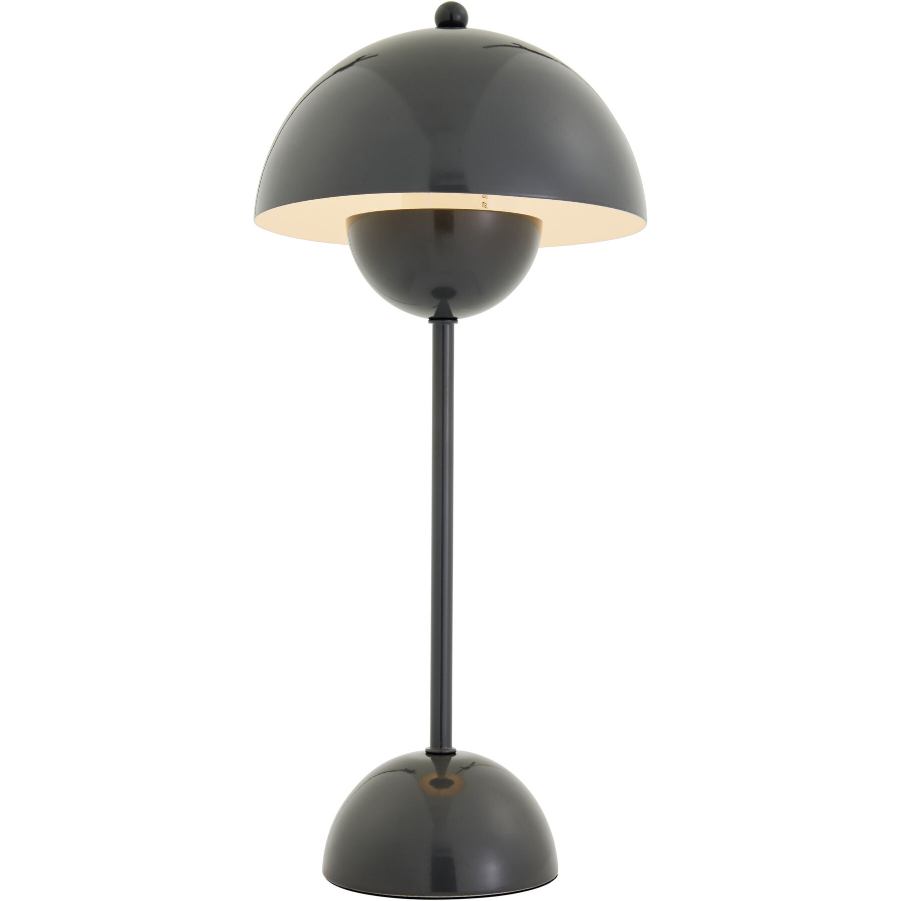 Tischlampe Limone grau glänzend H 45 cm