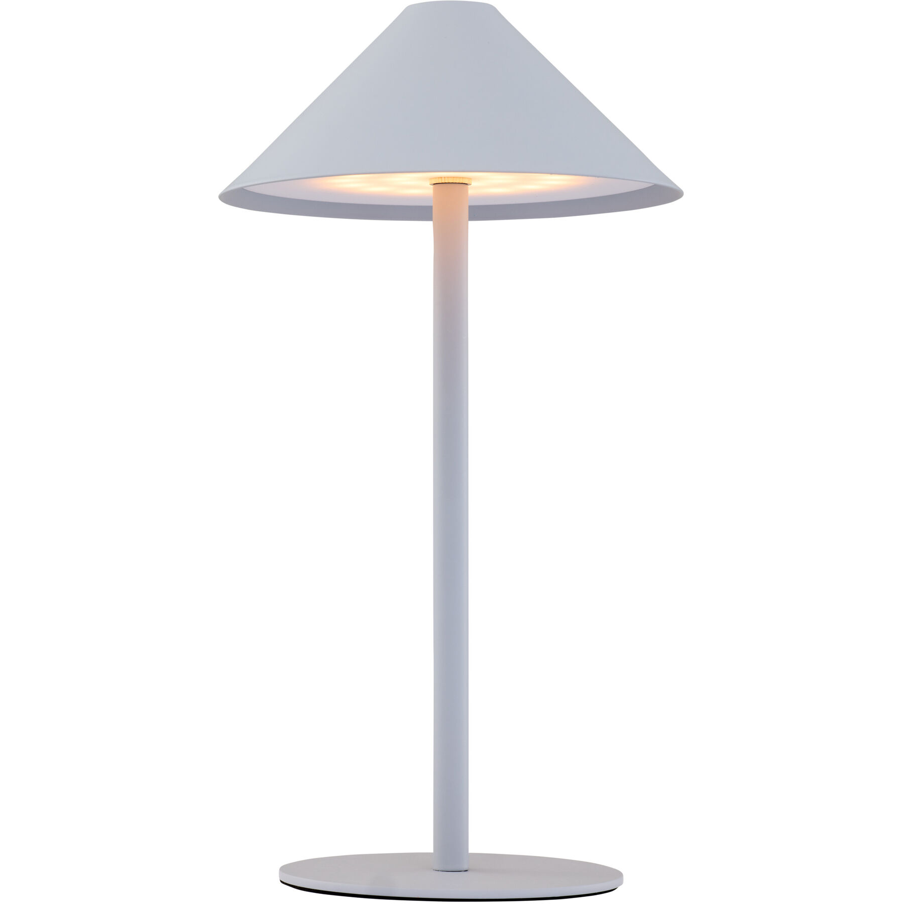 Tischlampe Jolien hellgrau matt Metall/Acryl H 28 cm 150 lm - LED - LED Energiesparlampen