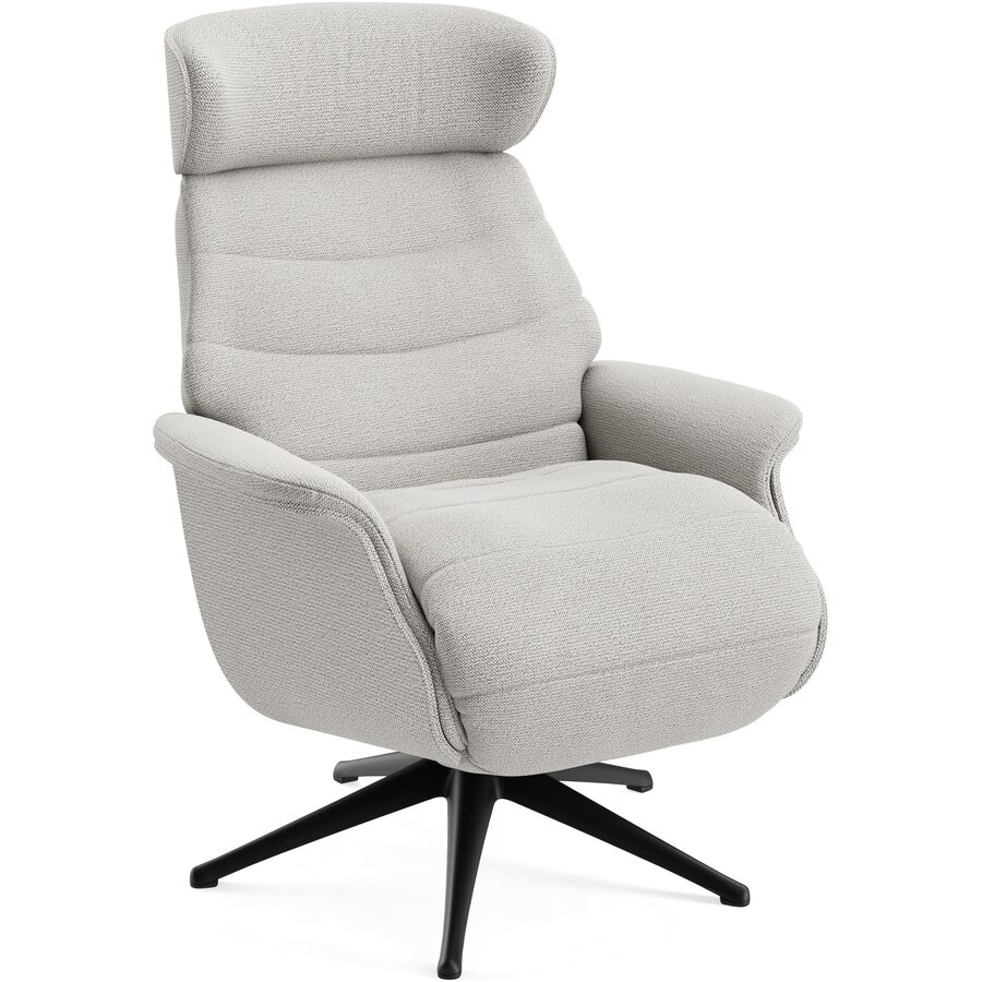 Fauteuil de relaxation Cam beige métal/tissu 83 cm 88 cm - Couleur: Denno - 1265 Orange rouille - Matérial: Tissu/Métal - Configurer des meubles -