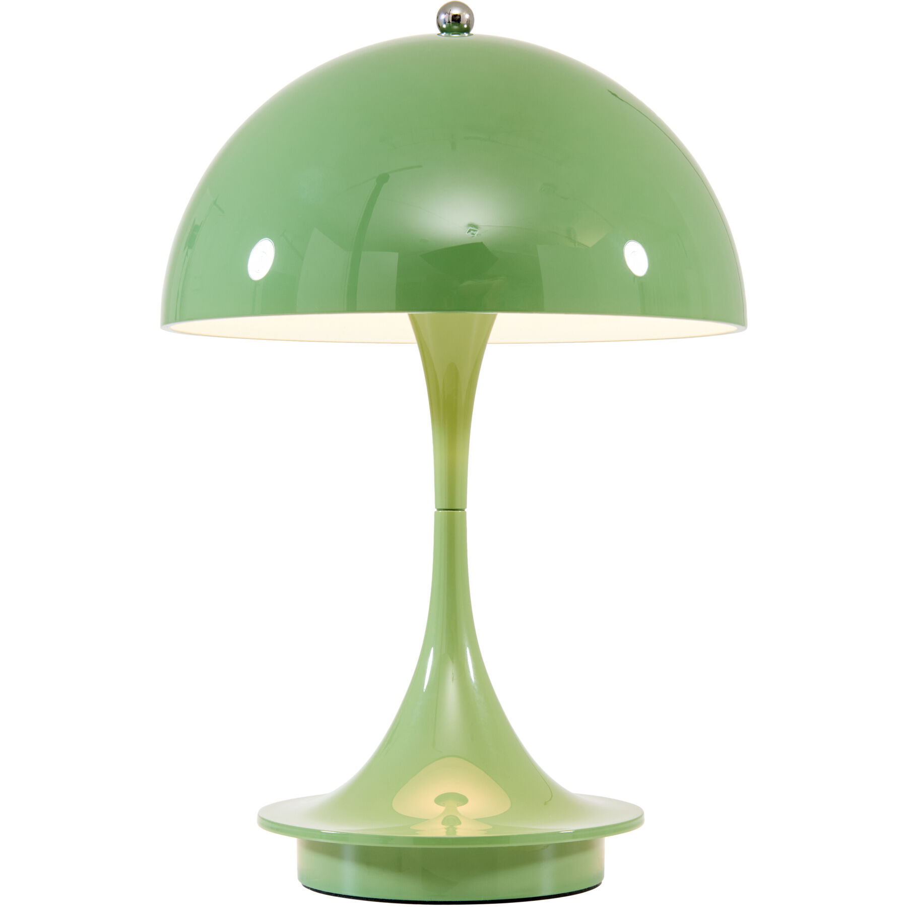 Louis poulsen Designer-Tischlampe Panthella mossgrün Polymer H 24.1 cm 81 lm - LED - LED Energiesparlampen