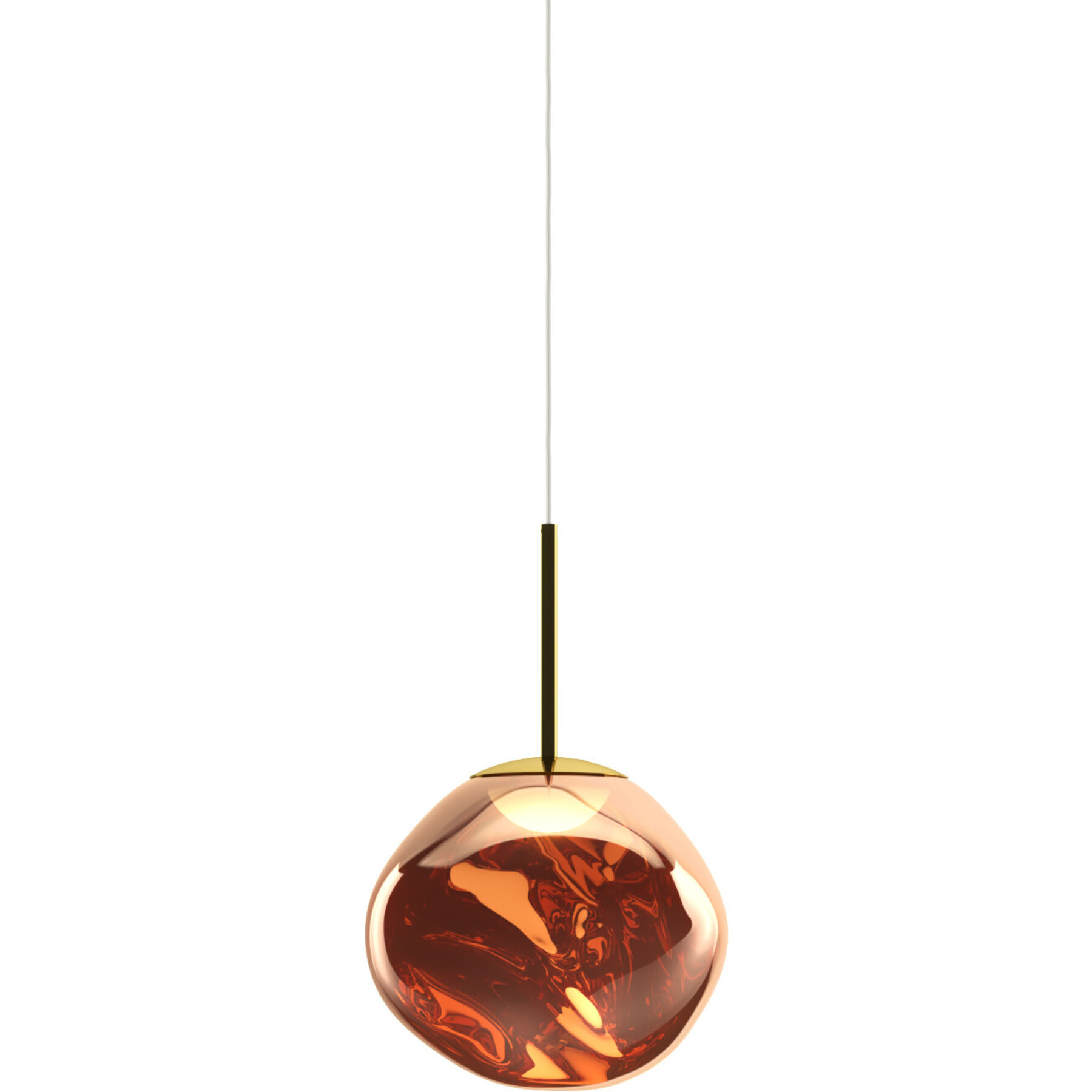 Tom Dixon Designer-Pendellampe Melt Kupfer Polycarbonat B 28 cm
