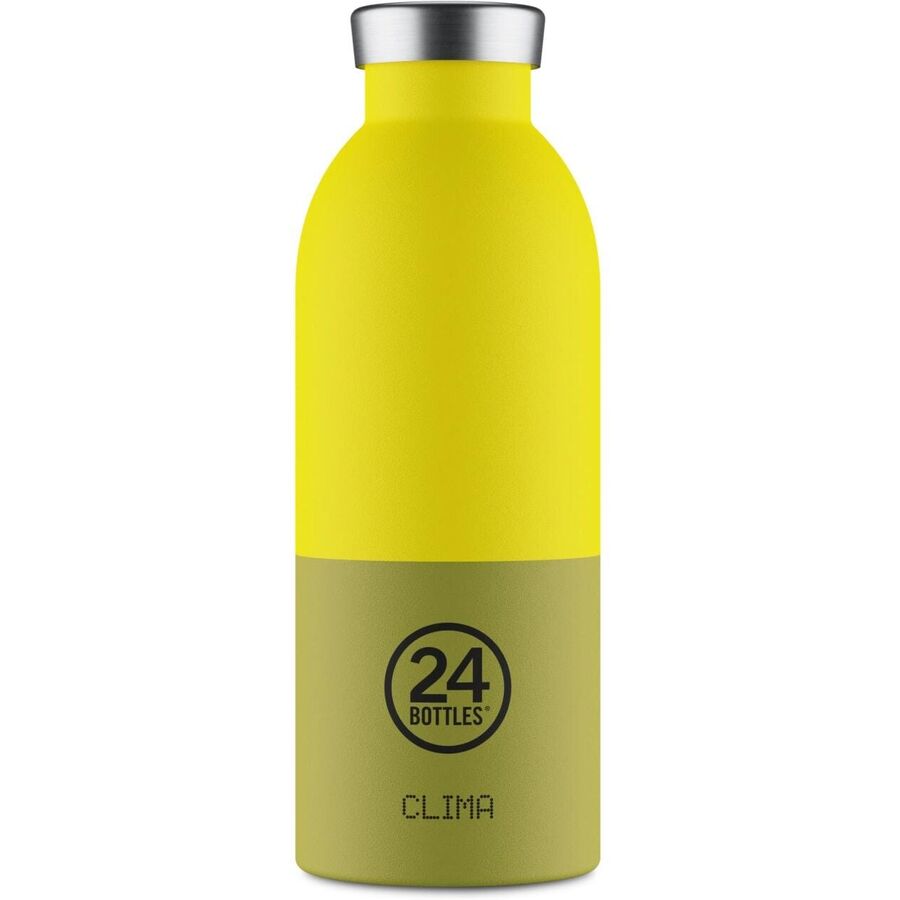 Thermosflasche 24 Bottles Gelb Edelstahl 20.5 cm - Farbe: Solar - Thermosflasche