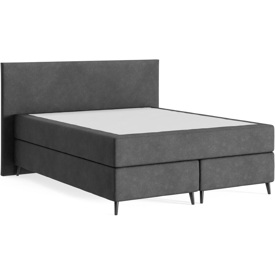 Boxspringbett Sørensen 160 x 200 cm - Farbe: Royal - 67 Anthrazit - Möbel Konfigurator: Traummöbel individuell zusammenstellen - Boxspringbett