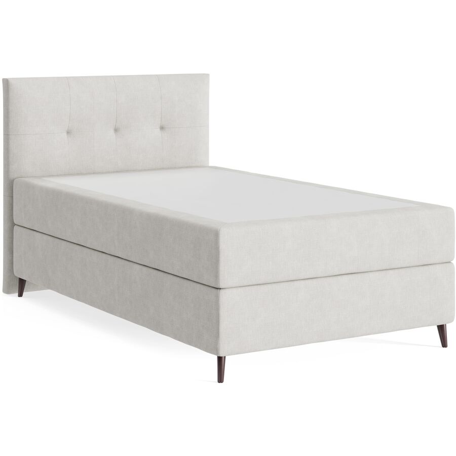 Boxspringbett Sørensen 120 x 200 cm - Farbe: Line - 110 Linen - Möbel Konfigurator: Traummöbel individuell zusammenstellen - Boxspringbett