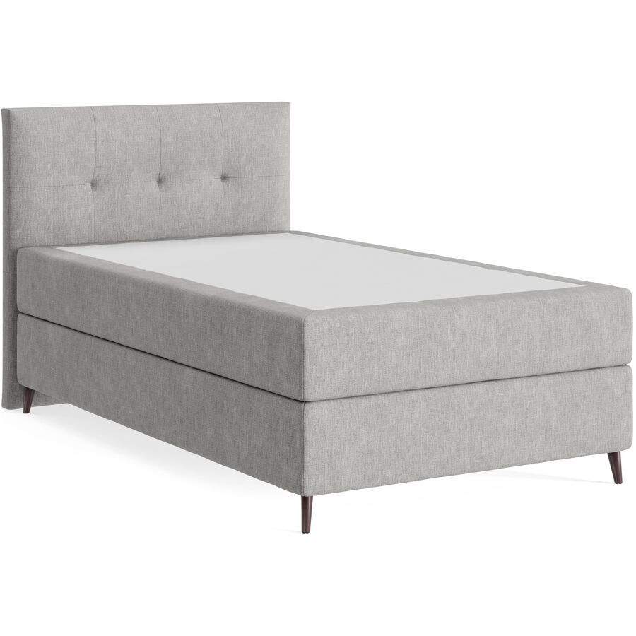 Boxspringbett Sørensen 120 x 200 cm - Farbe: Line - 149 Steel - Möbel Konfigurator: Traummöbel individuell zusammenstellen - Boxspringbett