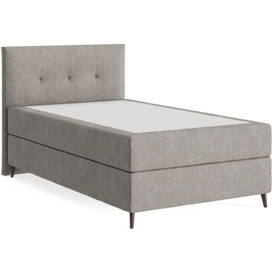Boxspringbett Sørensen 120 x 200 cm - Farbe: Line - 12 Taupe - Möbel Konfigurator: Traummöbel individuell zusammenstellen - Boxspringbett