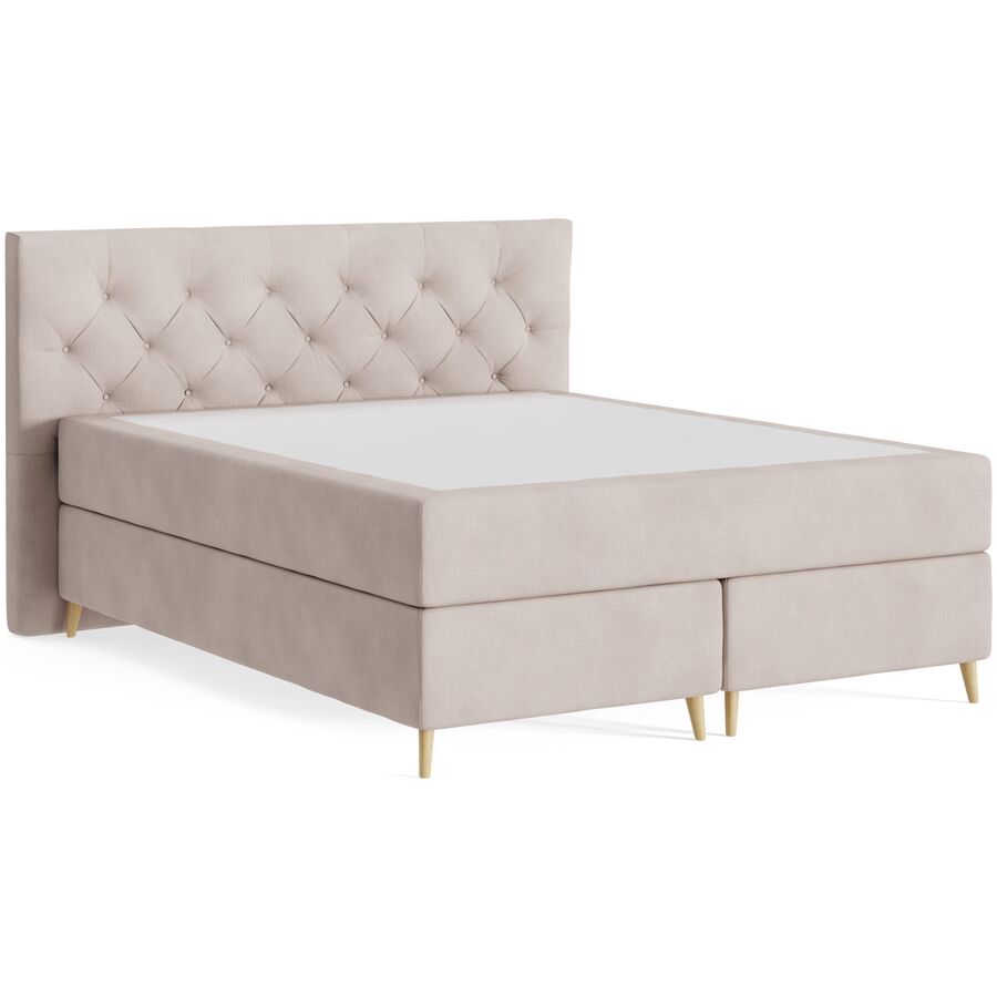 Boxspringbett Sørensen 160 x 200 cm - Farbe: Wish - 166 Blossom - Möbel Konfigurator: Traummöbel individuell zusammenstellen - Boxspringbett