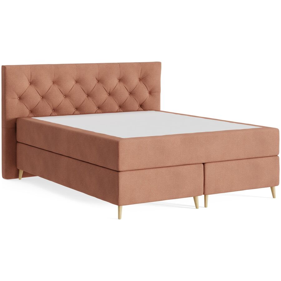 Boxspringbett Sørensen 160 x 200 cm - Farbe: Wish - 96 Hazel - Möbel Konfigurator: Traummöbel individuell zusammenstellen - Boxspringbett