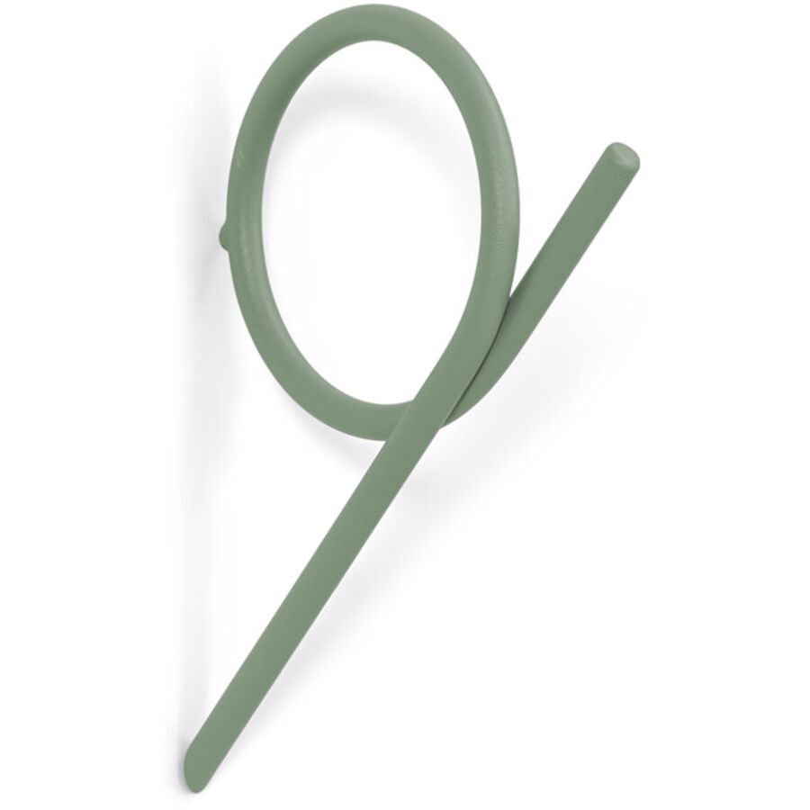 Spinder Design Gancio Pallis in acciaio verde, 21,7 cm - Colore: verde polveroso