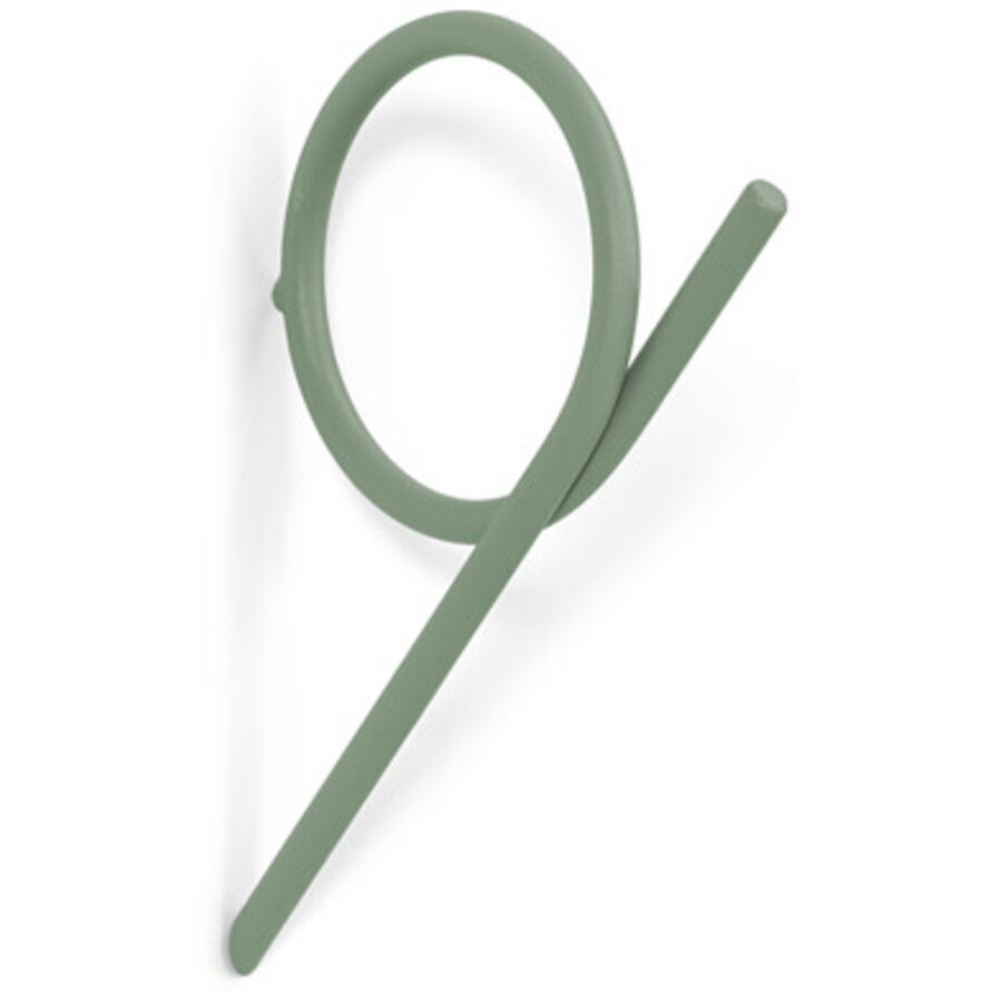 Spinder Design Gancio Pallis in acciaio verde 12,5 cm - Colore: verde polveroso