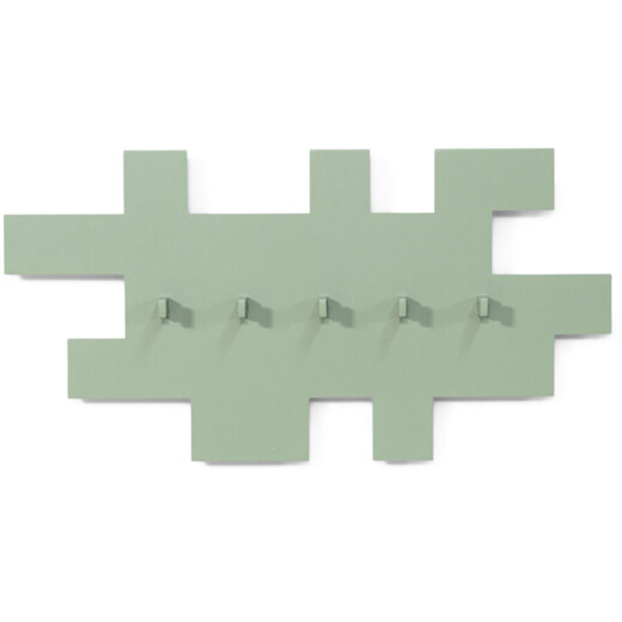 Spinder Design Appendiabiti Skadi in acciaio verde, 21,5 cm - Colore: verde polveroso