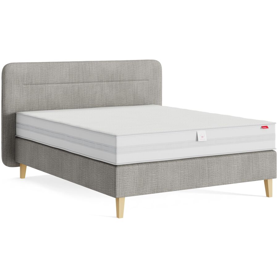 Boxspringbett Breeze Eucalyptus 160cm - Farbe: Motto - Eucalyptus 193 - Möbel Konfigurator: Traummöbel individuell zusammenstellen - Boxspringbett