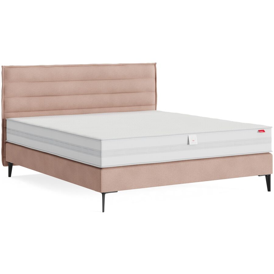 Boxspringbett Glow Pink 180cm - Farbe: Bermuda - Pink 704 - Möbel Konfigurator: Traummöbel individuell zusammenstellen - Boxspringbett