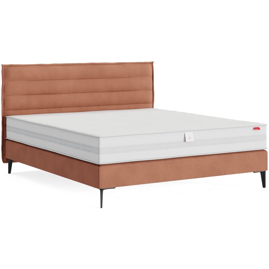 Boxspringbett Glow Brique 180cm - Farbe: Bermuda - Brique 305 - Möbel Konfigurator: Traummöbel individuell zusammenstellen - Boxspringbett
