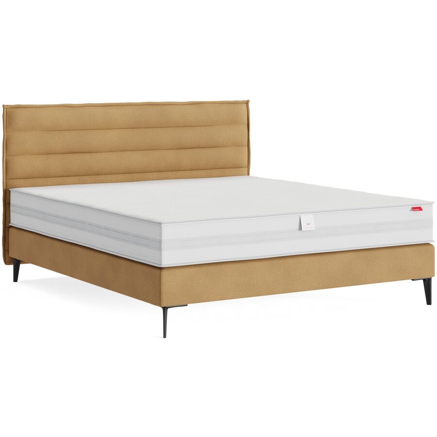Boxspringbett Glow Gold 180cm - Farbe: Bermuda - Gold 302 - Möbel Konfigurator: Traummöbel individuell zusammenstellen - Boxspringbett