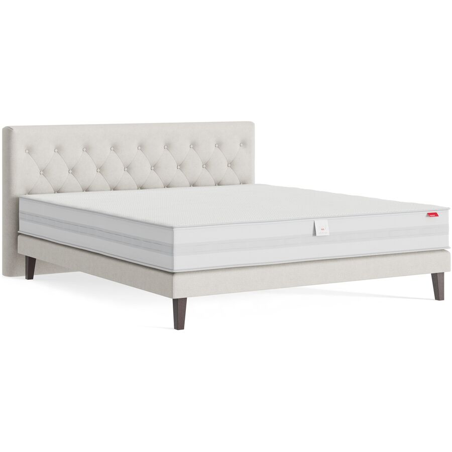 Boxspringbett Soul Greige 180cm - Farbe: Rolinka - Greige 41 - Möbel Konfigurator: Traummöbel individuell zusammenstellen - Boxspringbett