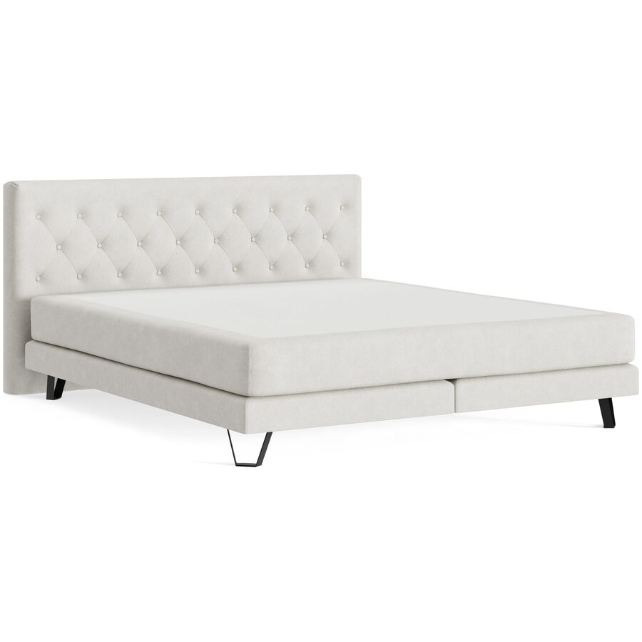 Boxspringbett Soul White 180cm - Farbe: Oreo - White 08 - Möbel Konfigurator: Traummöbel individuell zusammenstellen - Boxspringbett
