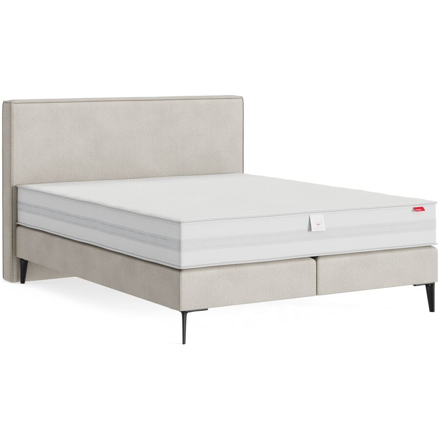Boxspringbett Feel beige 160cm - Farbe: Portland - beige 22 - Möbel Konfigurator: Traummöbel individuell zusammenstellen - Boxspringbett