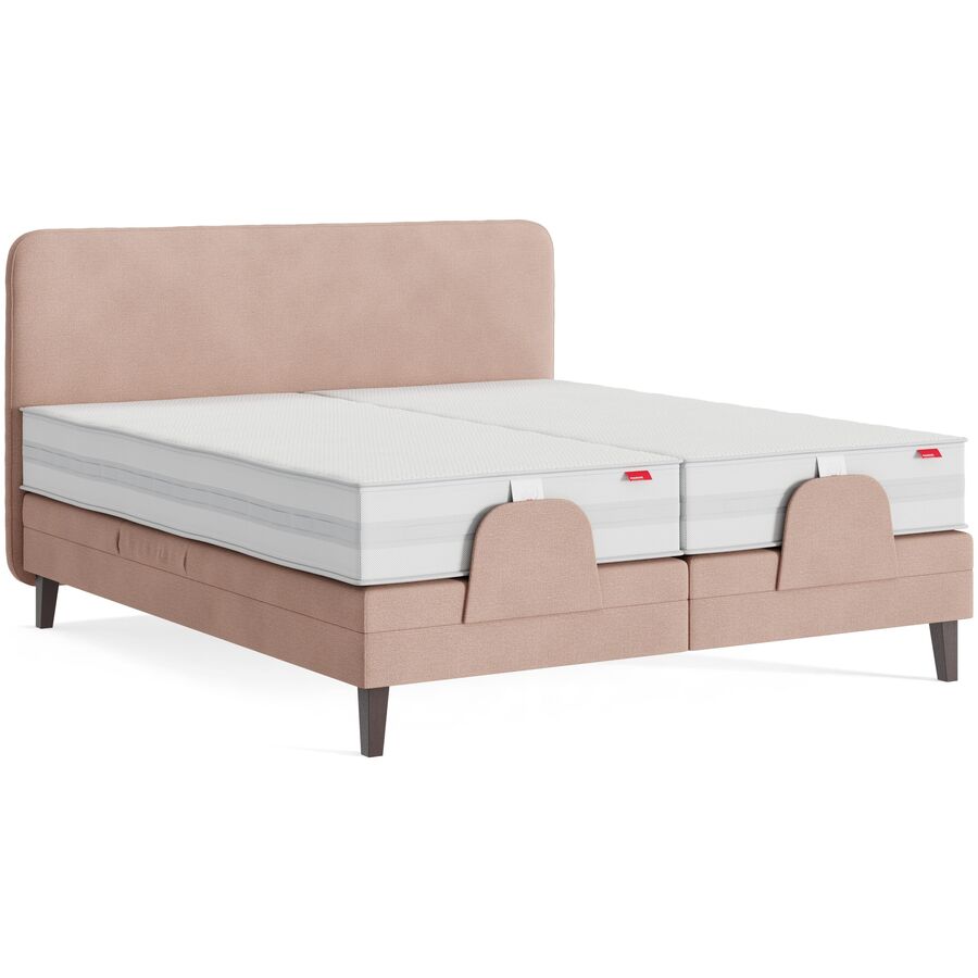 Boxspringbett Easy Pink 180cm - Farbe: Bermuda - Pink 704 - Möbel Konfigurator: Traummöbel individuell zusammenstellen - Boxspringbett