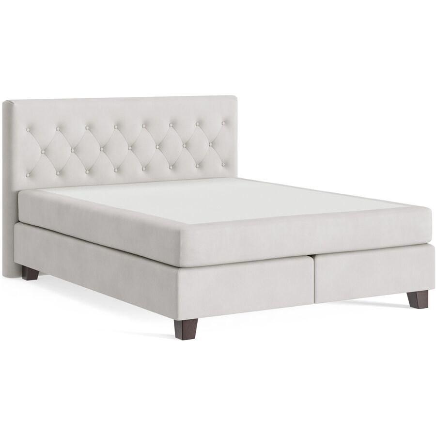 Boxspringbett Soul Beige 160cm - Farbe: Toronto - Beige 01 - Möbel Konfigurator: Traummöbel individuell zusammenstellen - Boxspringbett